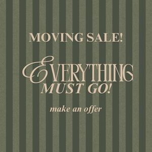 MOVING SALE!